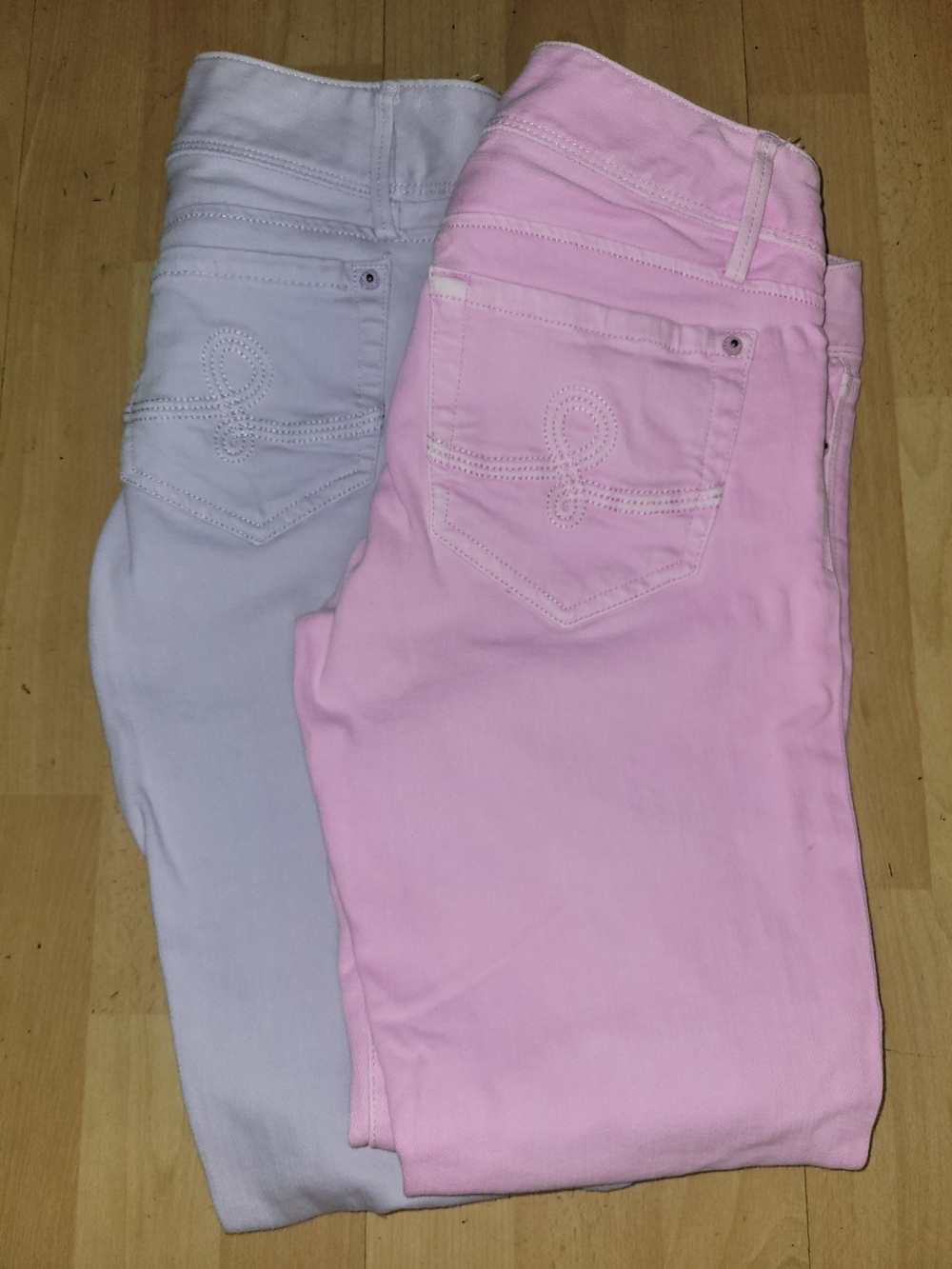 Lilly Pulitzer Skinny Jeans in Pink and Light Purple